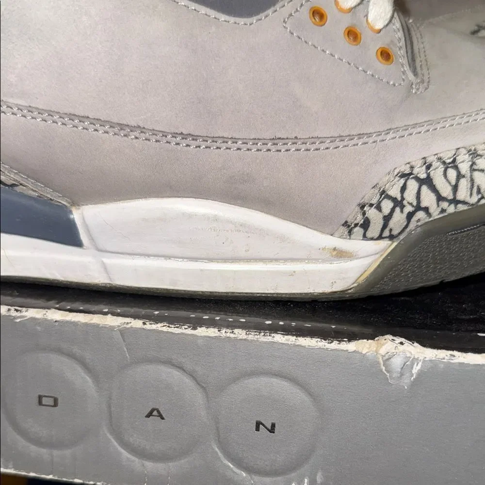 Air Jordan 3 Cool Gray Sneakers White - Picture 7 of 16